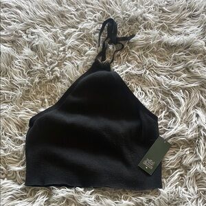 Wild Fable Black Halter Top
